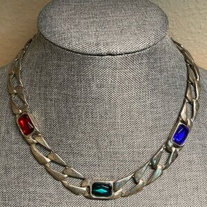 Vintage Art Deco Style Chunky Necklace